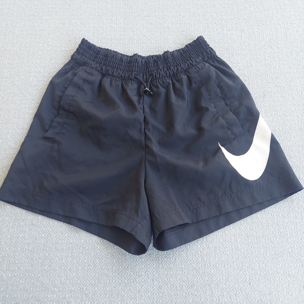 Nike Shorts Womens XS Black Swoosh Athletic Running Training Gym‎ Drawstring